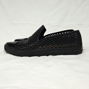 Jibs Slim Jet Black Royale Onyx Patent Sneaker Flat 7